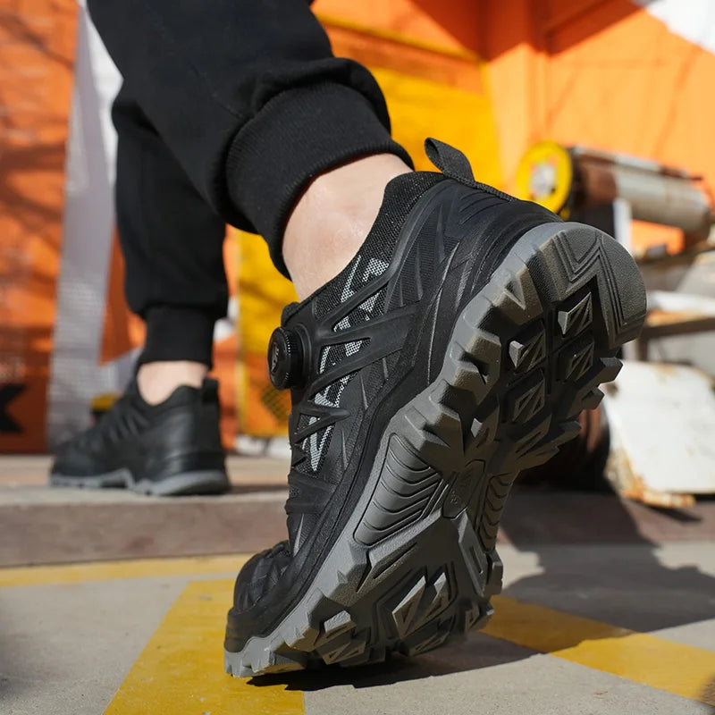 Men’s Steel Toe Safety Shoes Lightweight Slip Resistant Work Sneakers