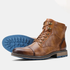 Men’s Leather Ankle Boots - Durable Slip-Resistant Sole - Casual Comfortable Fit - Solorfit