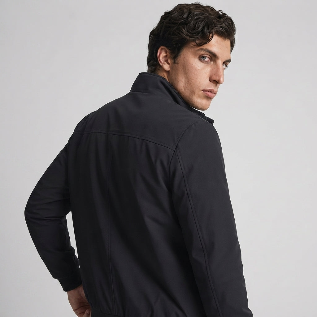 Men’s Casual Bomber Jacket Zip Up Lightweight Everyday Outerwear