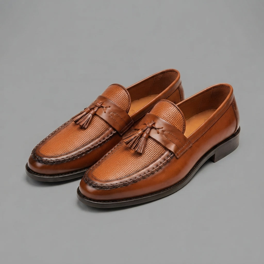Men’s Tassel Loafers Slip On Shoes Casual Dress Footwear