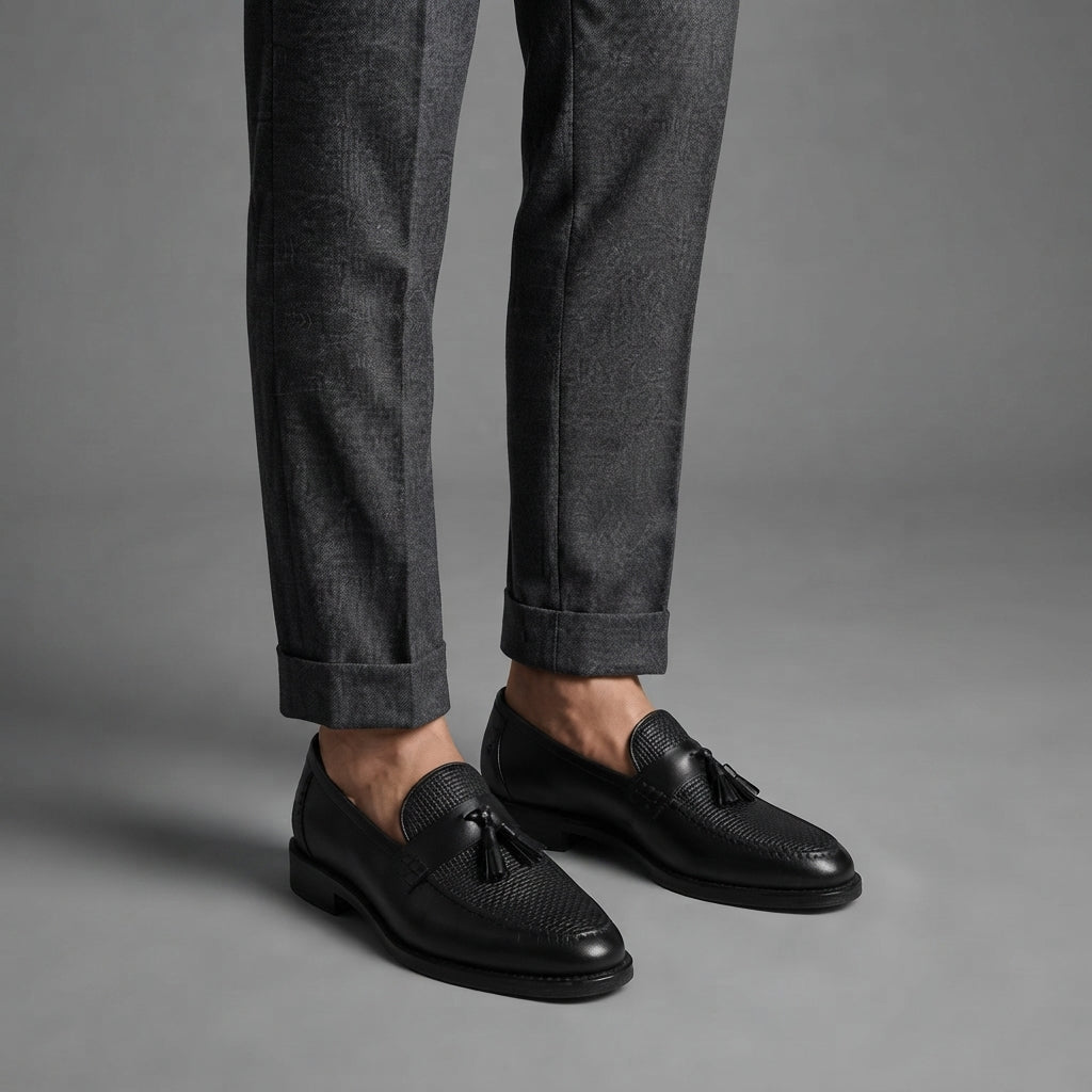 Men’s Tassel Loafers Slip On Shoes Casual Dress Footwear