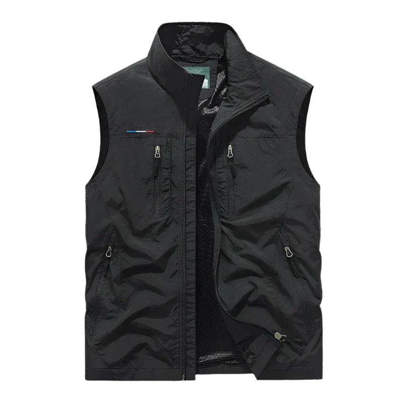 Men's Lightweight Utility Gilet Bodywarmer with Zip Pockets for Hiking