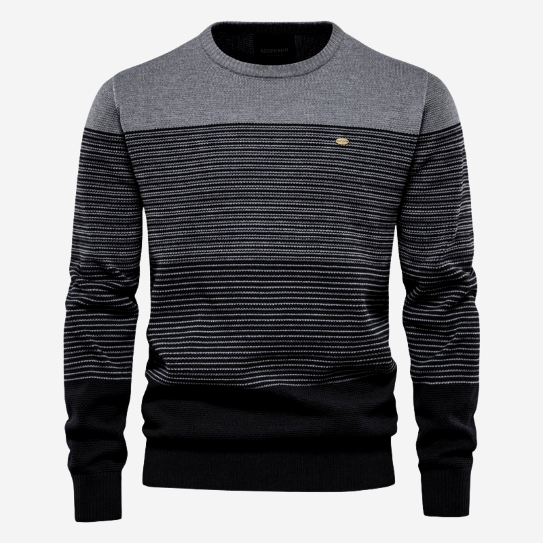 Tom Adams Striped Pullover – Men’s Casual Knit Sweater - Solorfit
