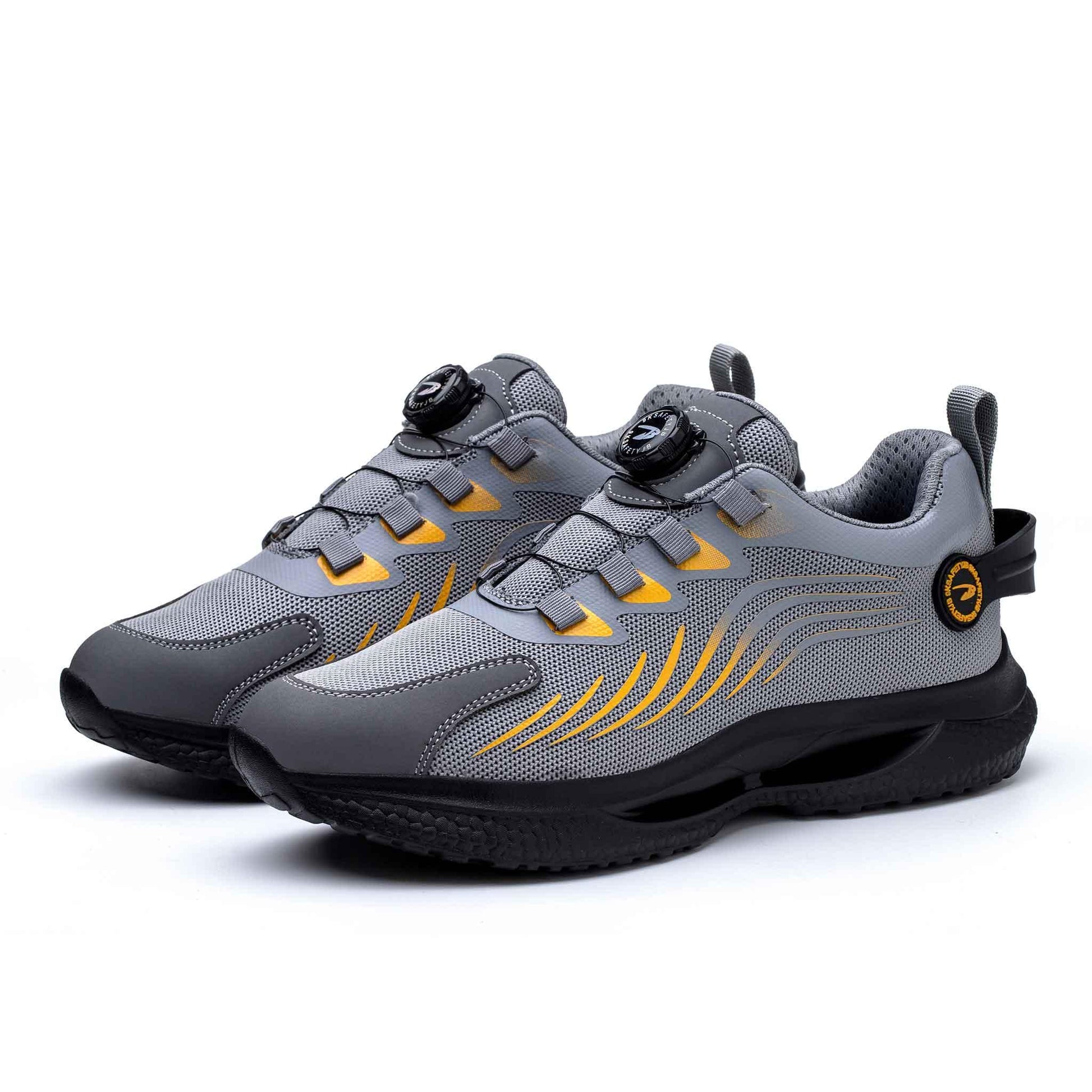 Men’s Steel Toe Safety Sneakers Breathable Lightweight Work Shoes Slip Resistant