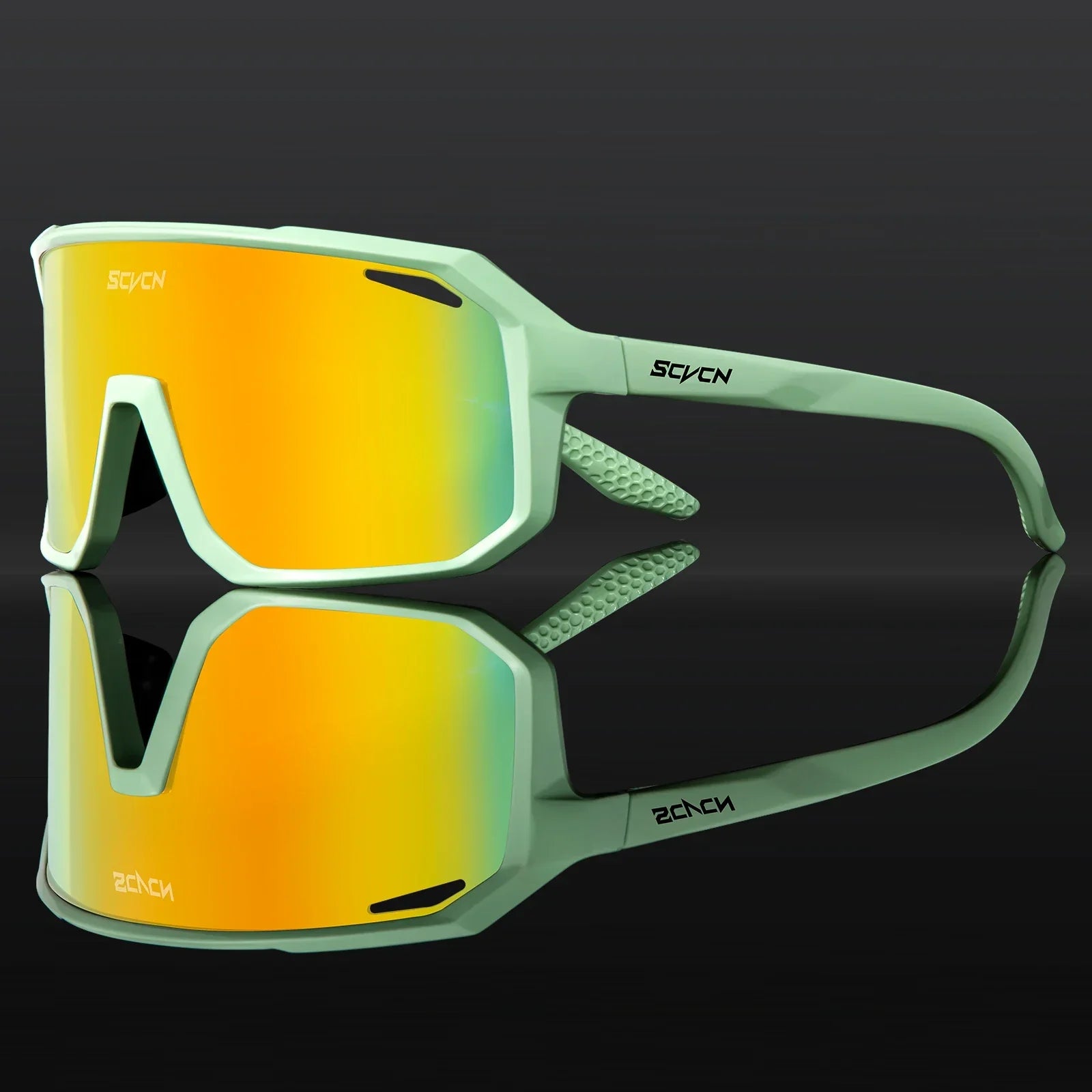 Polarized Shield Cycling Sunglasses UV Protection Sports Performance Eyewear