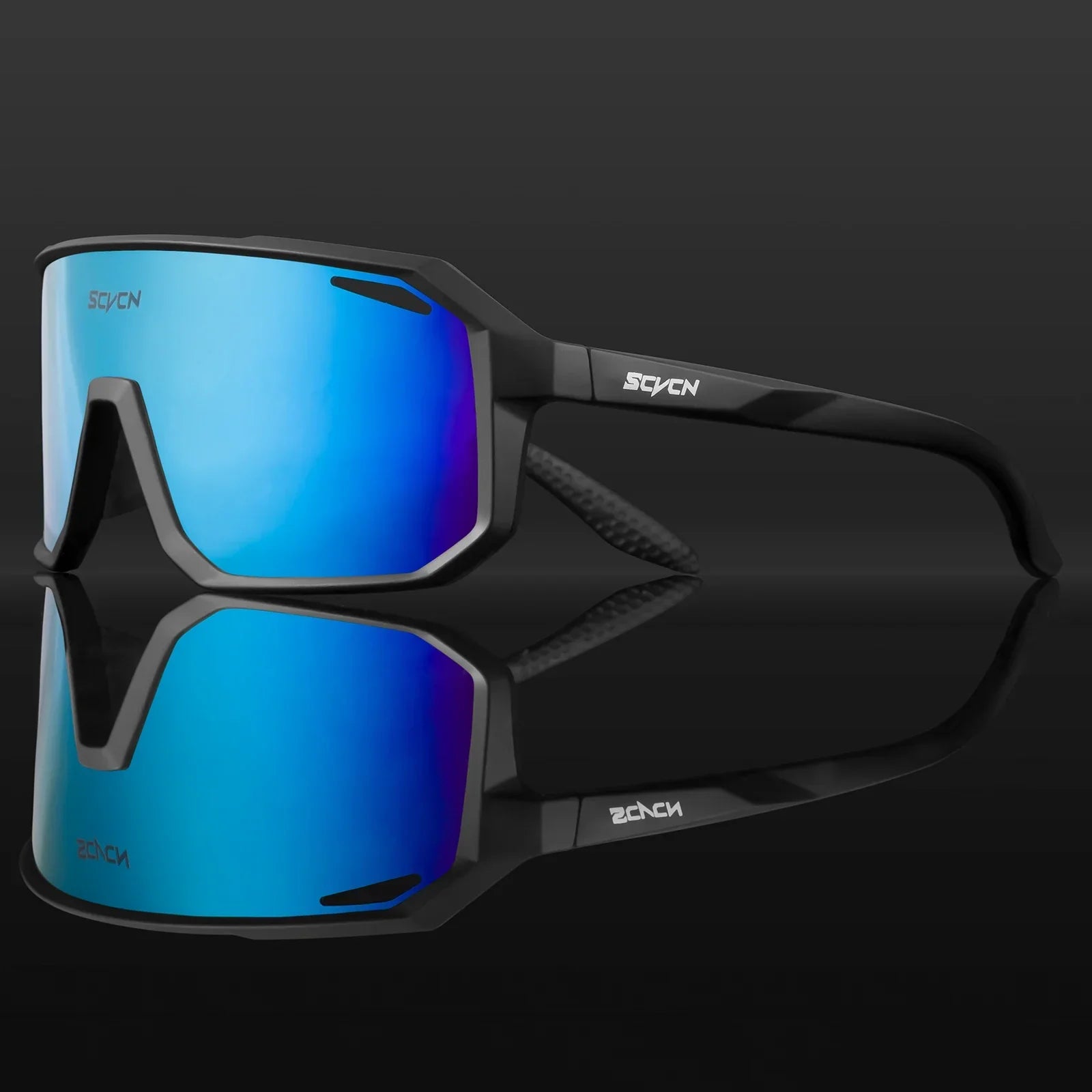 Polarized Shield Cycling Sunglasses UV Protection Sports Performance Eyewear