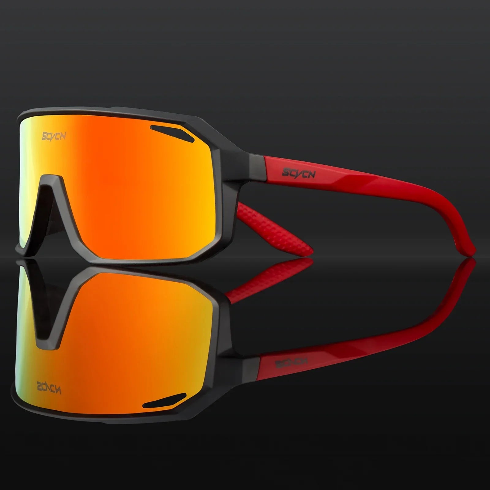 Polarized Shield Cycling Sunglasses UV Protection Sports Performance Eyewear