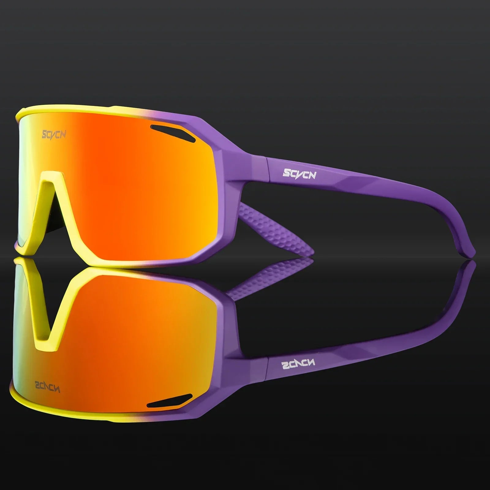Polarized Shield Cycling Sunglasses UV Protection Sports Performance Eyewear
