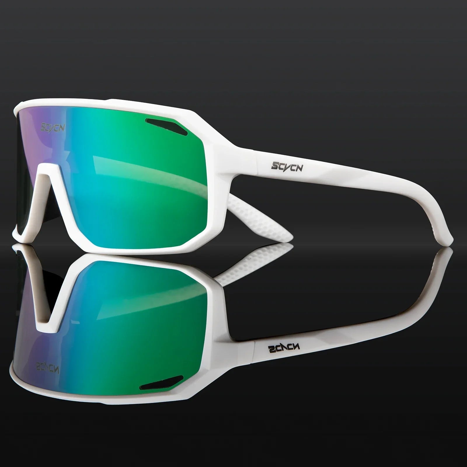 Polarized Shield Cycling Sunglasses UV Protection Sports Performance Eyewear