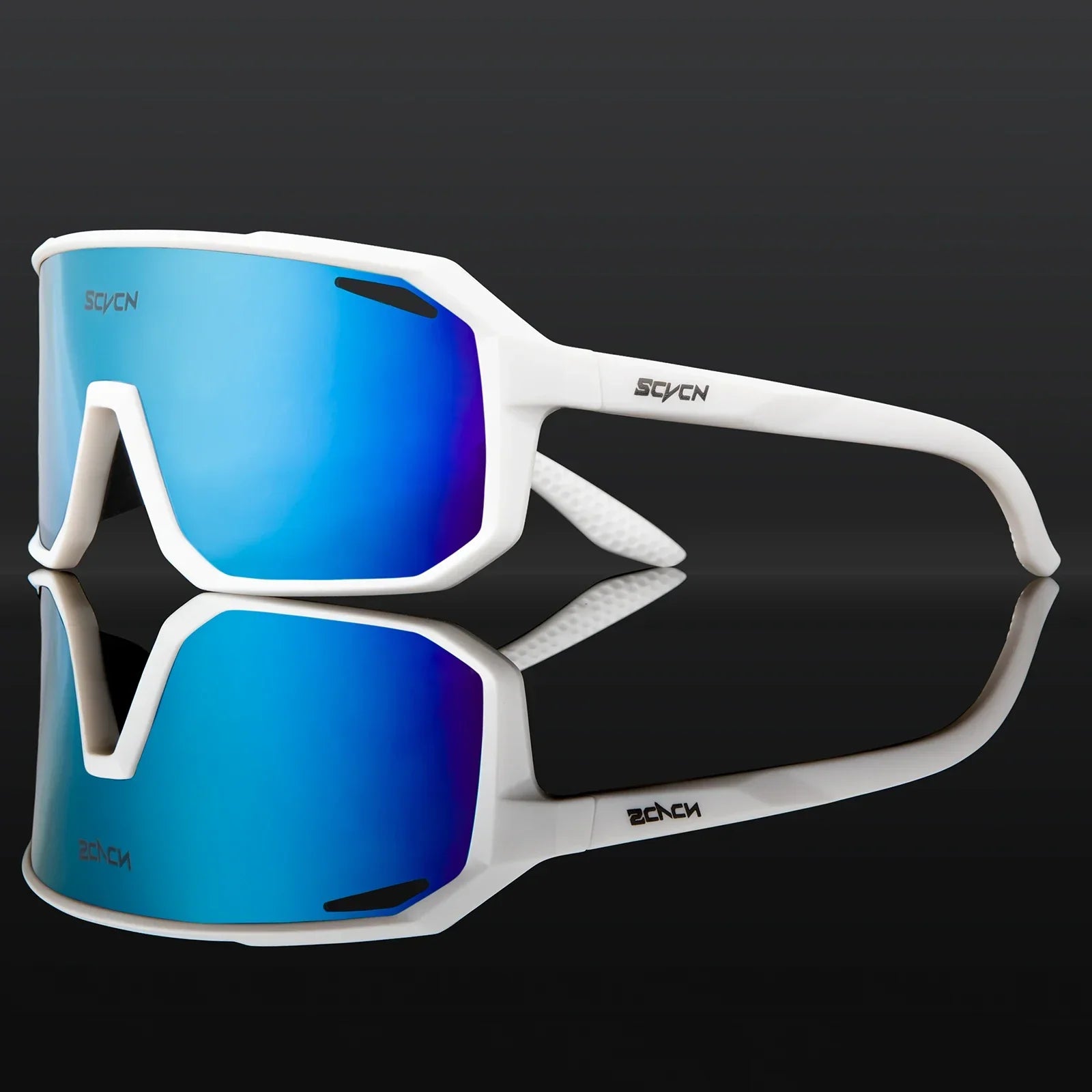 Polarized Shield Cycling Sunglasses UV Protection Sports Performance Eyewear
