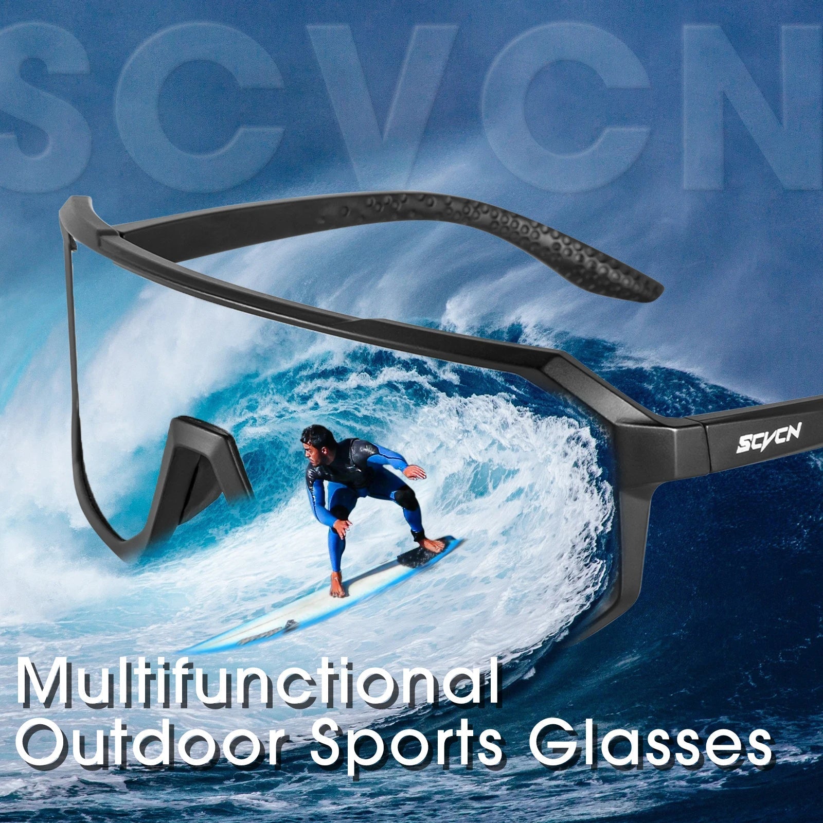 Polarized Shield Cycling Sunglasses UV Protection Sports Performance Eyewear
