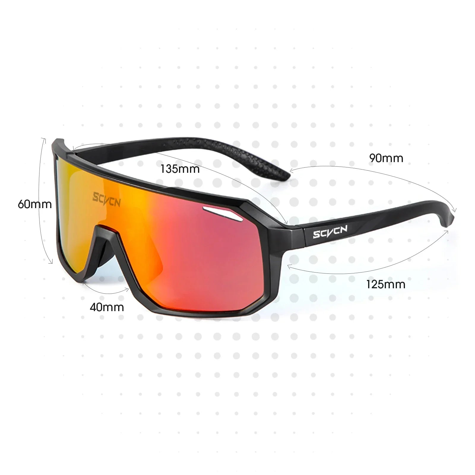 Polarized Shield Cycling Sunglasses UV Protection Sports Performance Eyewear