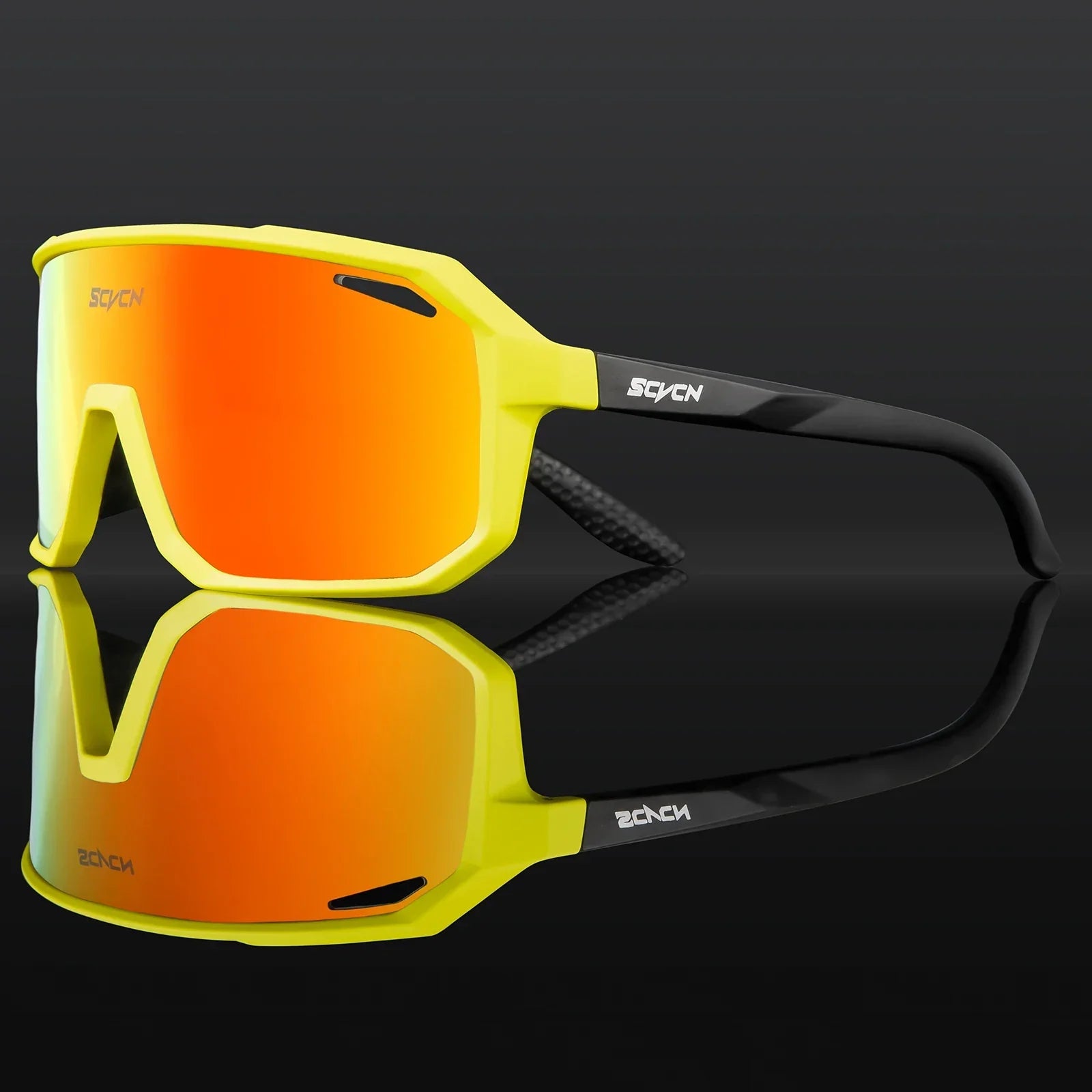 Polarized Shield Cycling Sunglasses UV Protection Sports Performance Eyewear
