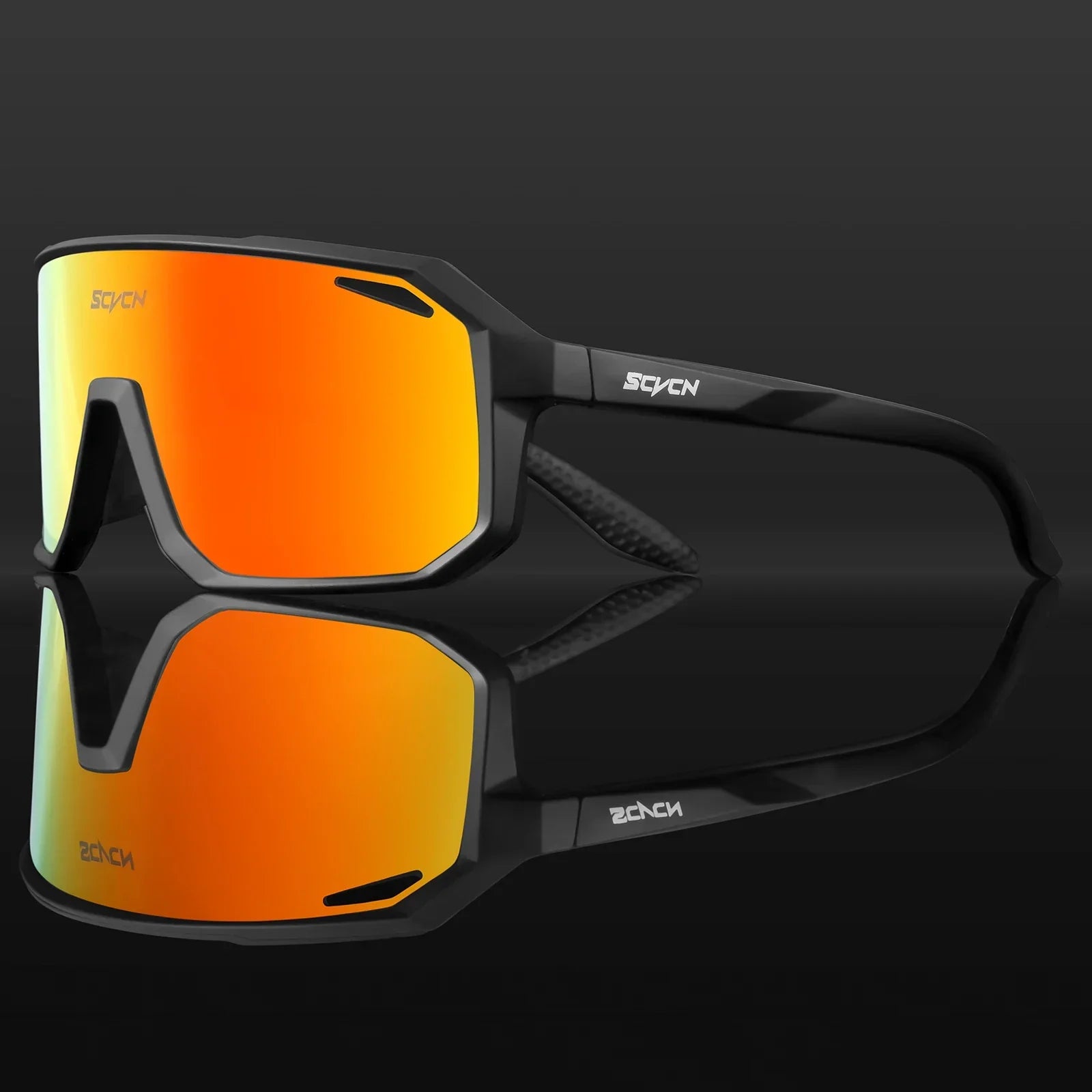 Polarized Shield Cycling Sunglasses UV Protection Sports Performance Eyewear