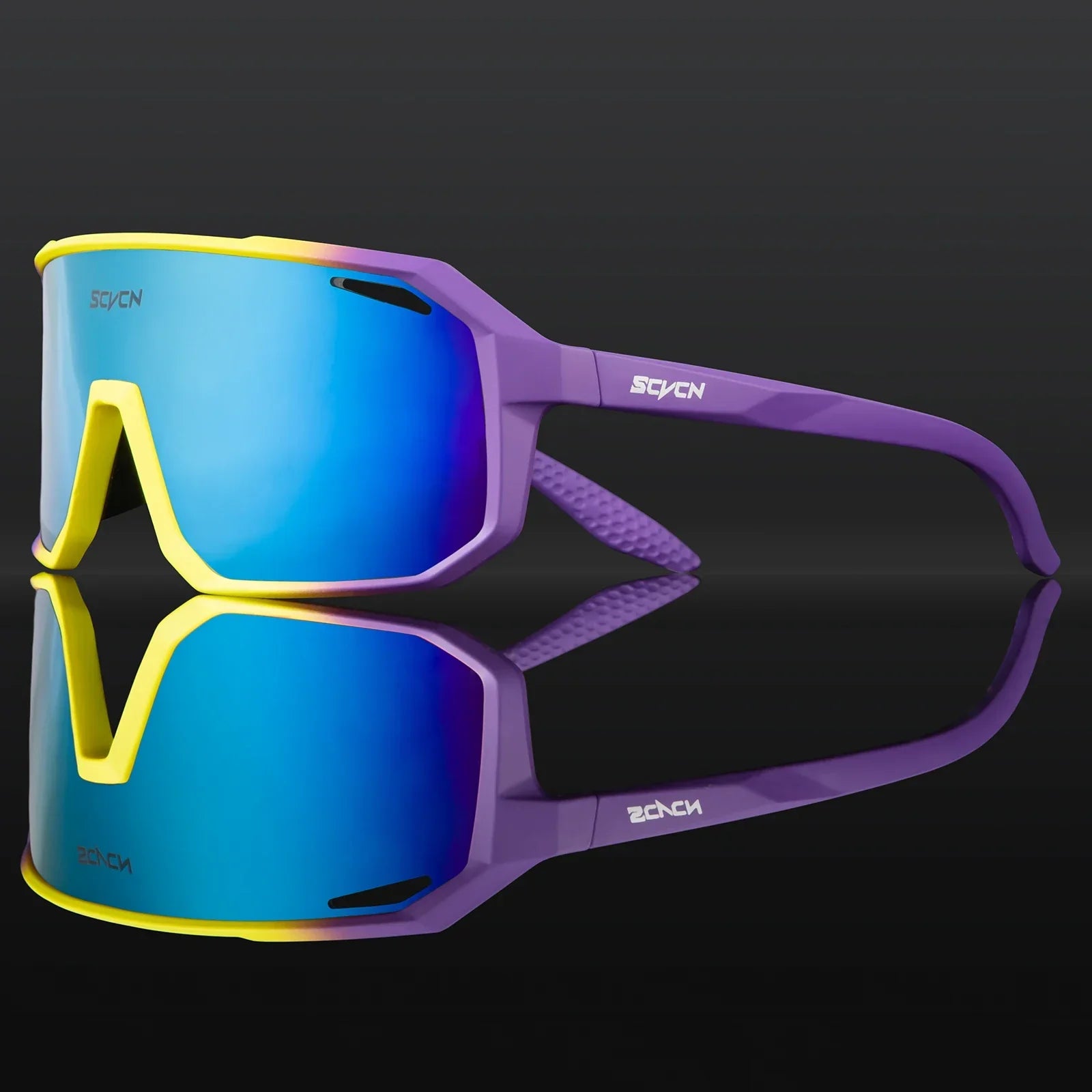 Polarized Shield Cycling Sunglasses UV Protection Sports Performance Eyewear