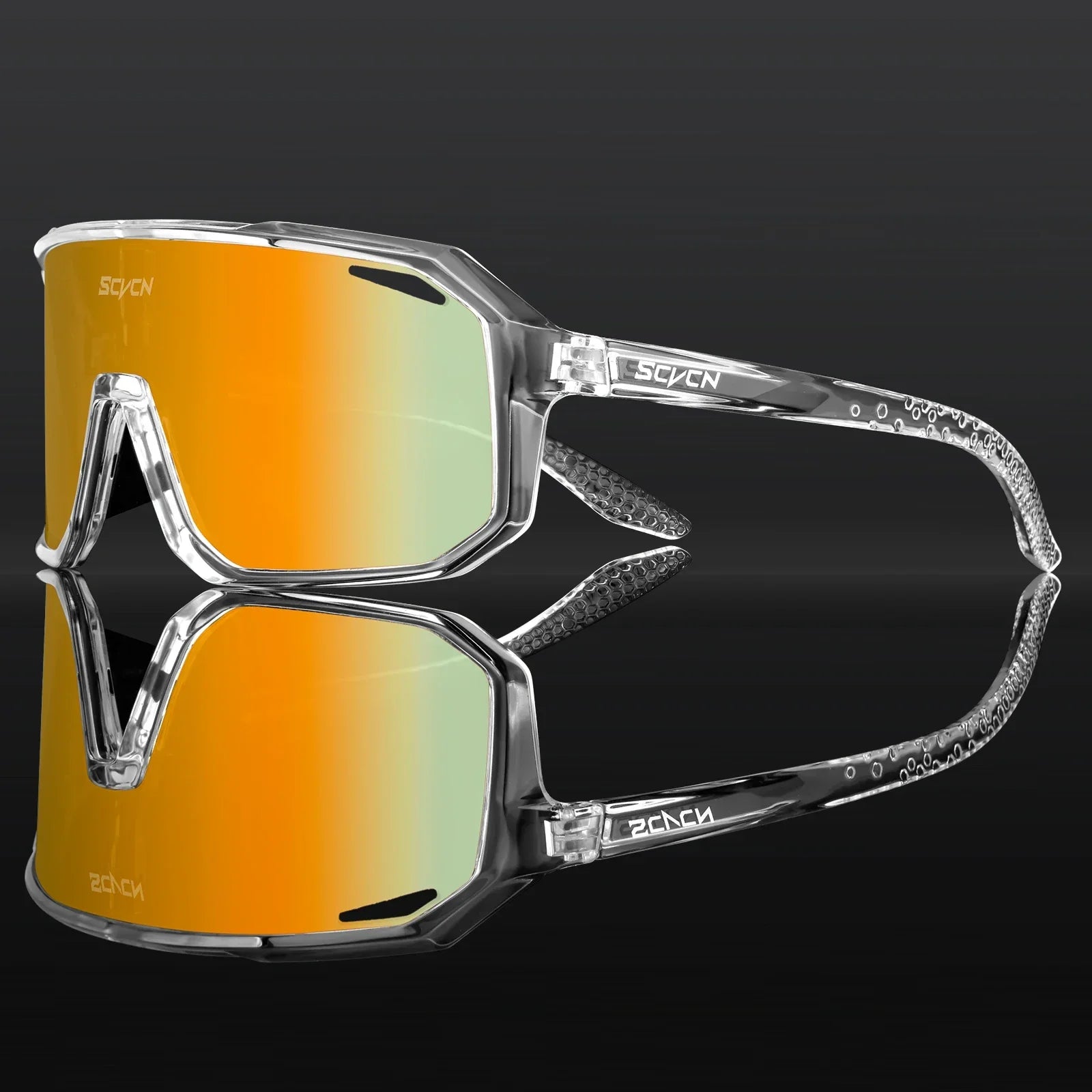 Polarized Shield Cycling Sunglasses UV Protection Sports Performance Eyewear