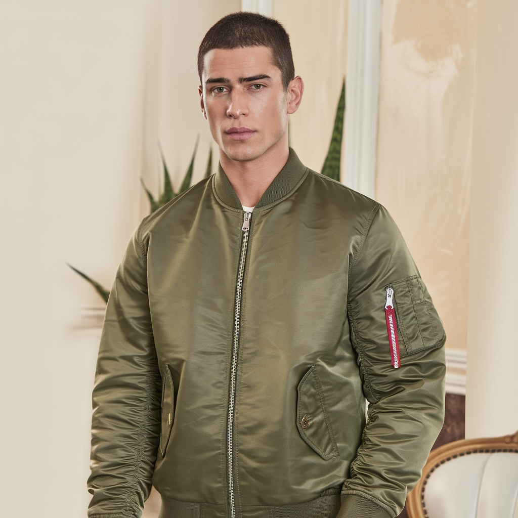 Logan | Pilot Bomber Jacket – Warm Autumn and Winter Flight Style Coat - Solorfit