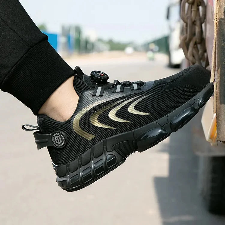 Steel Toe Safety Shoes Outdoor Non-slip Sole Sports Work Shoes - Solorfit
