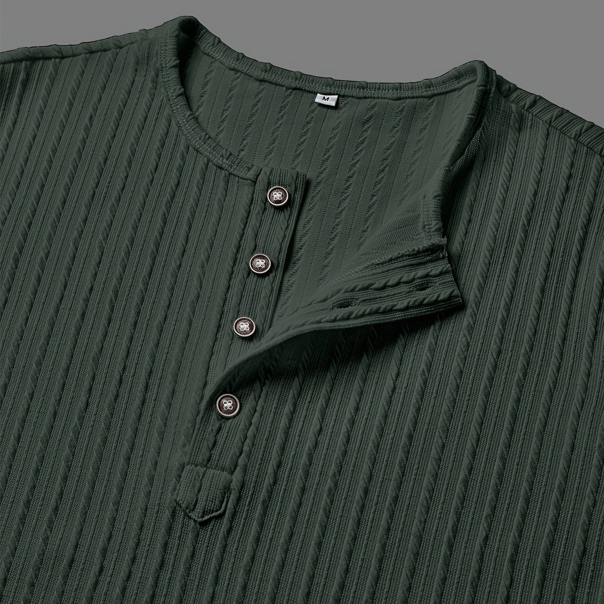 Men’s Casual V Neck Shirt Long Sleeve Button Up Everyday Wear