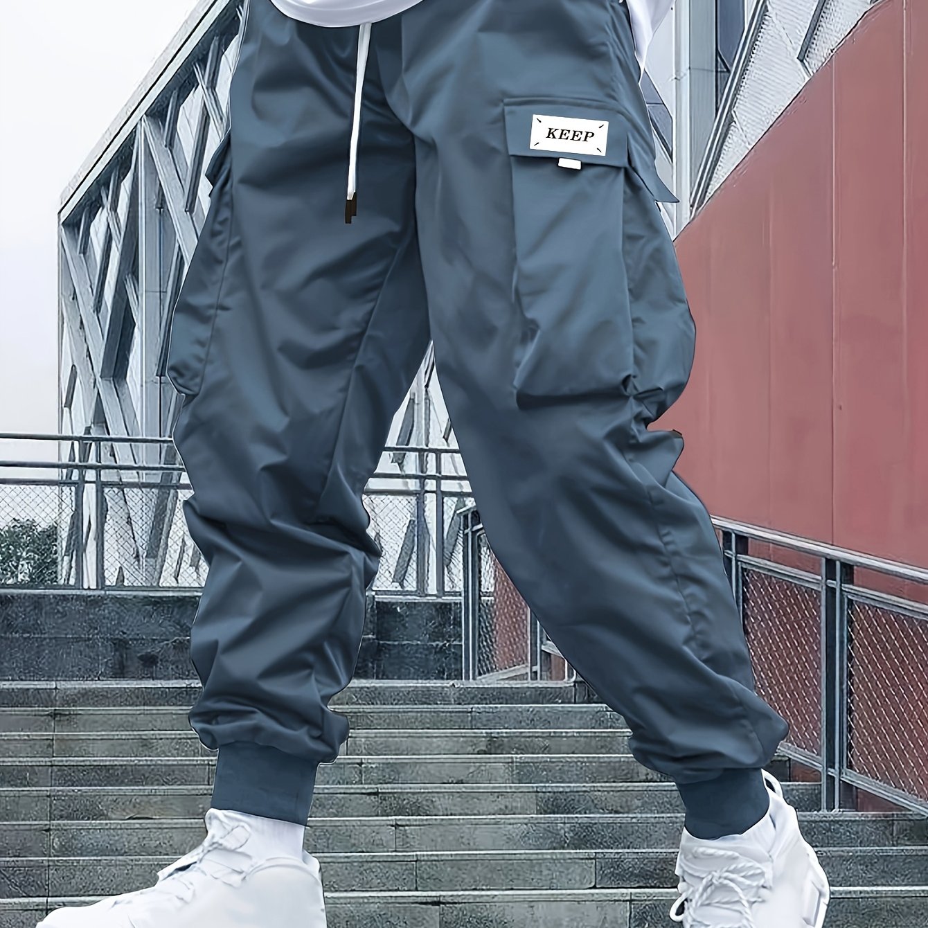 Men’s Cargo Jogger Pants Casual Streetwear Trousers Everyday Wear