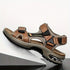 Solorfit | Men's Leather Orthopedic Open-Toe Sport Sandals – Adjustable Straps & Air Cushion Sole - Solorfit