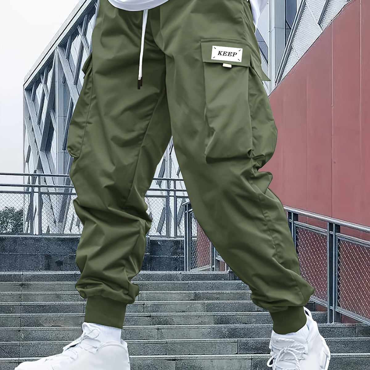 Men’s Cargo Jogger Pants Casual Streetwear Trousers Everyday Wear