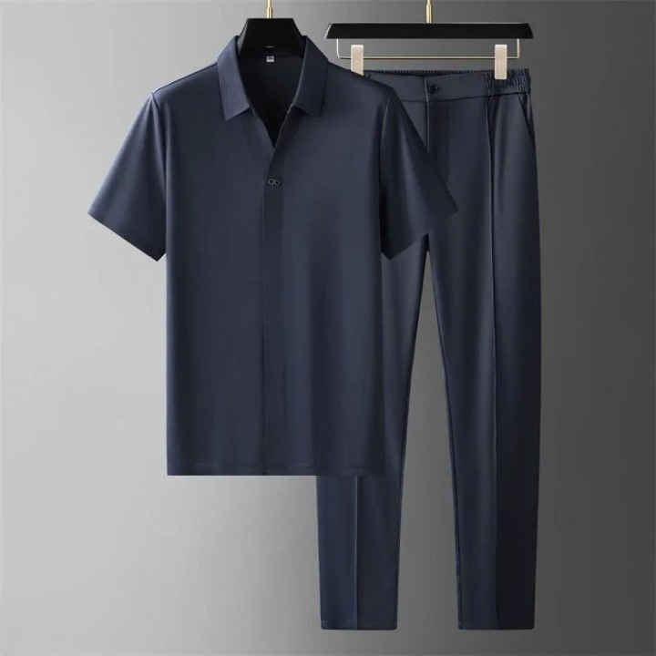 Men's Luxury Two-Piece Polo & Pants Set – Stylish, Comfortable & Versatile - Solorfit