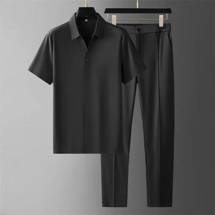 Men's Luxury Two-Piece Polo & Pants Set – Stylish, Comfortable & Versatile - Solorfit