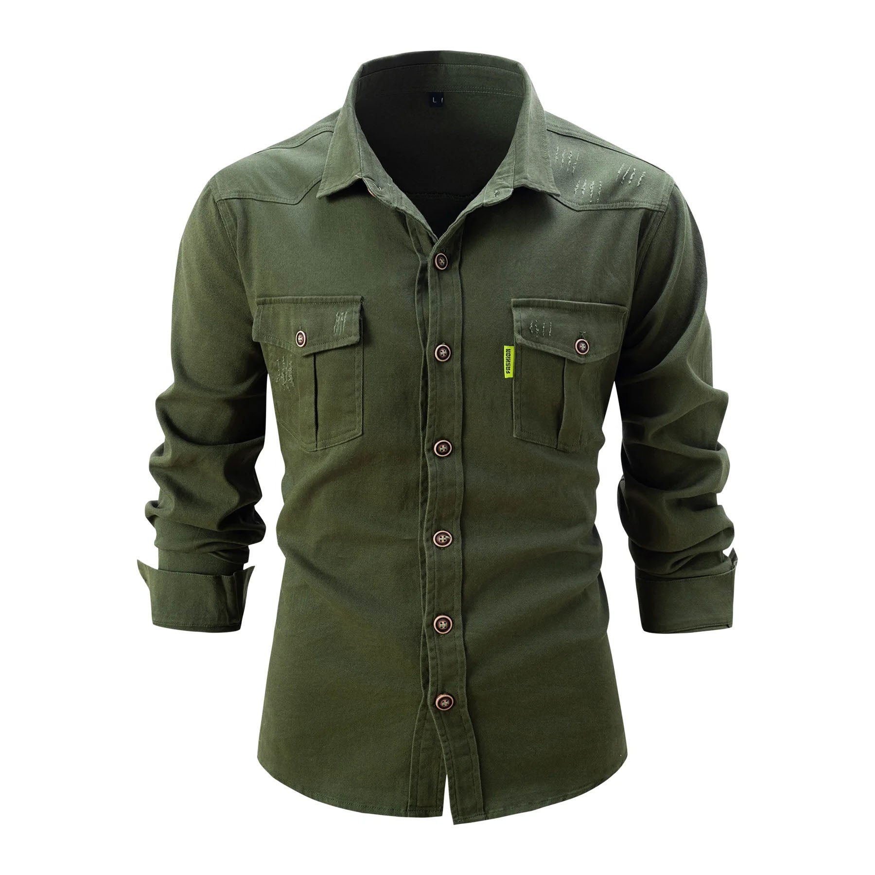 Premier Washed Cotton Shirt – Men’s Soft Casual Button-Up