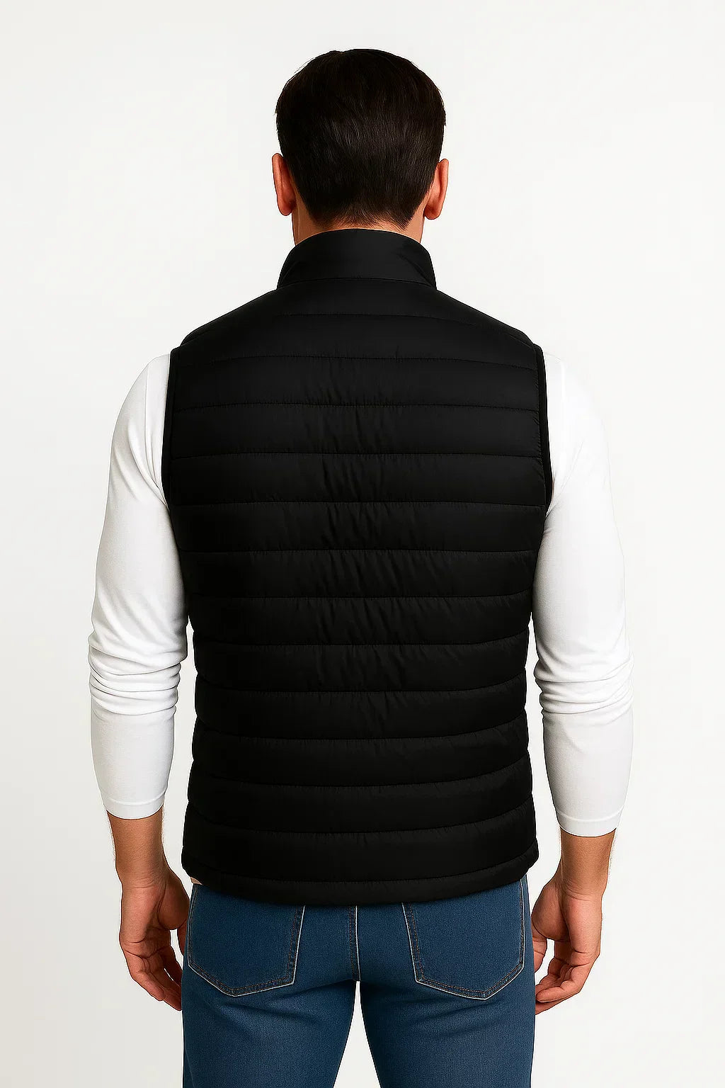 Men’s Lightweight Puffer Vest Sleeveless Zip Up Casual Outdoor Jacket