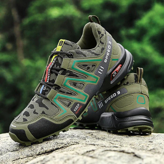 Men's Camouflage Trail Running Shoes Outdoor Hiking Sneakers Sports Footwear