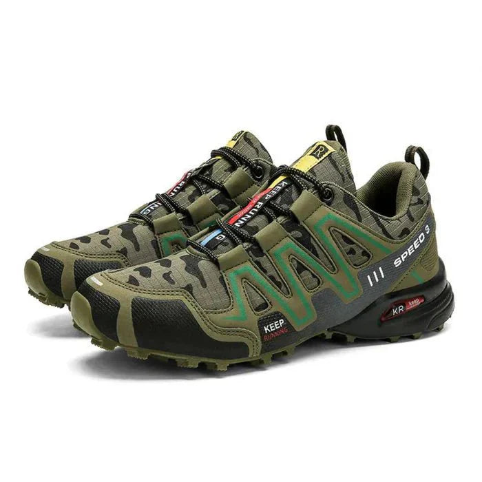 Men's Camouflage Trail Running Shoes Outdoor Hiking Sneakers Sports Footwear