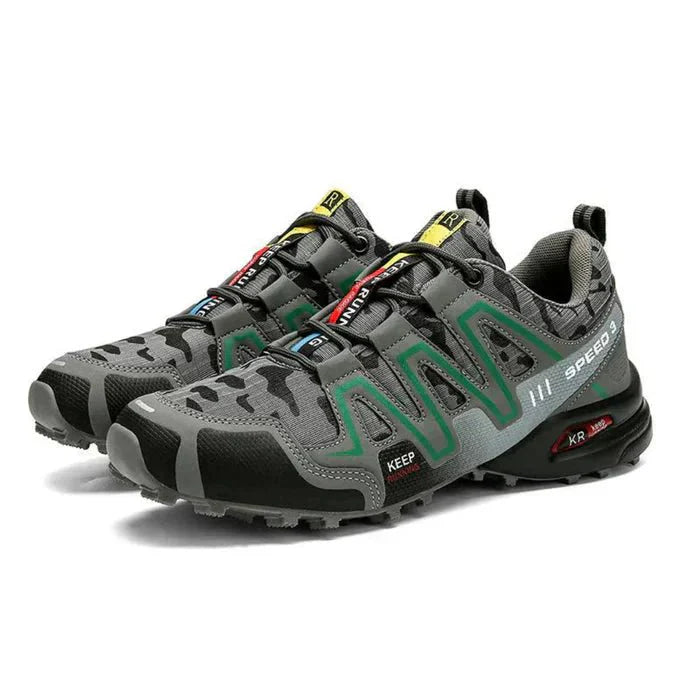 Men's Camouflage Trail Running Shoes Outdoor Hiking Sneakers Sports Footwear