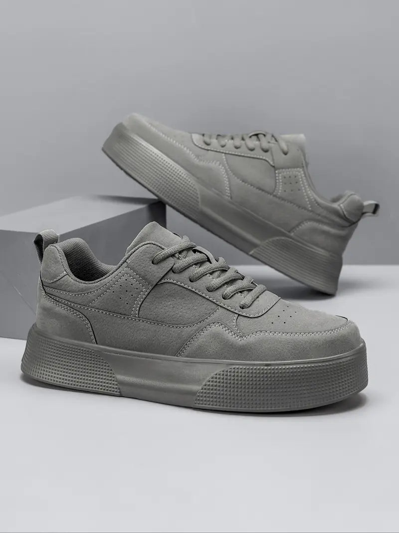Men’s Casual Sneakers Lace Up Outdoor Walking Shoes Comfortable Fit