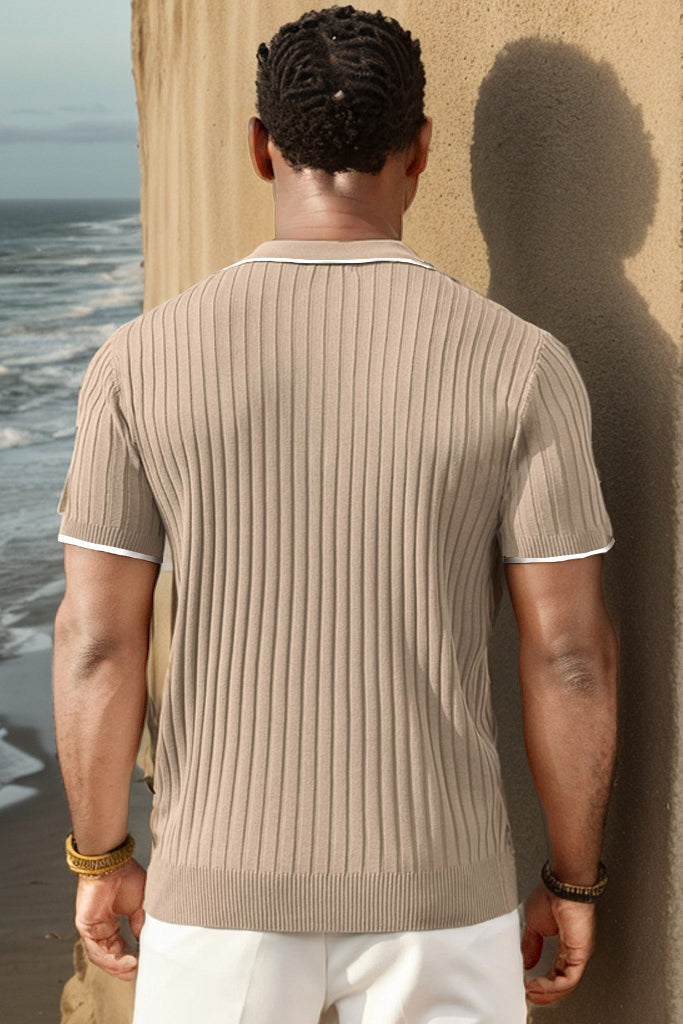Aule Rib Knit Polo Shirt - Solorfit