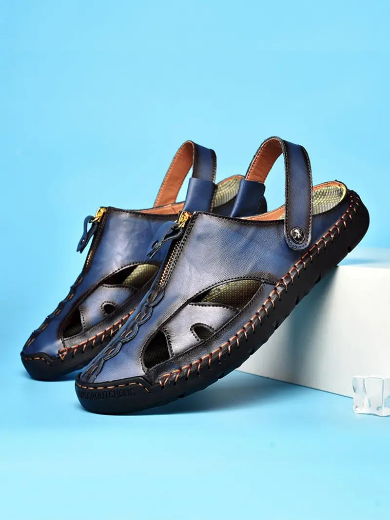 Men’s Casual Sandals Closed Toe Slip On Comfort Summer Shoes