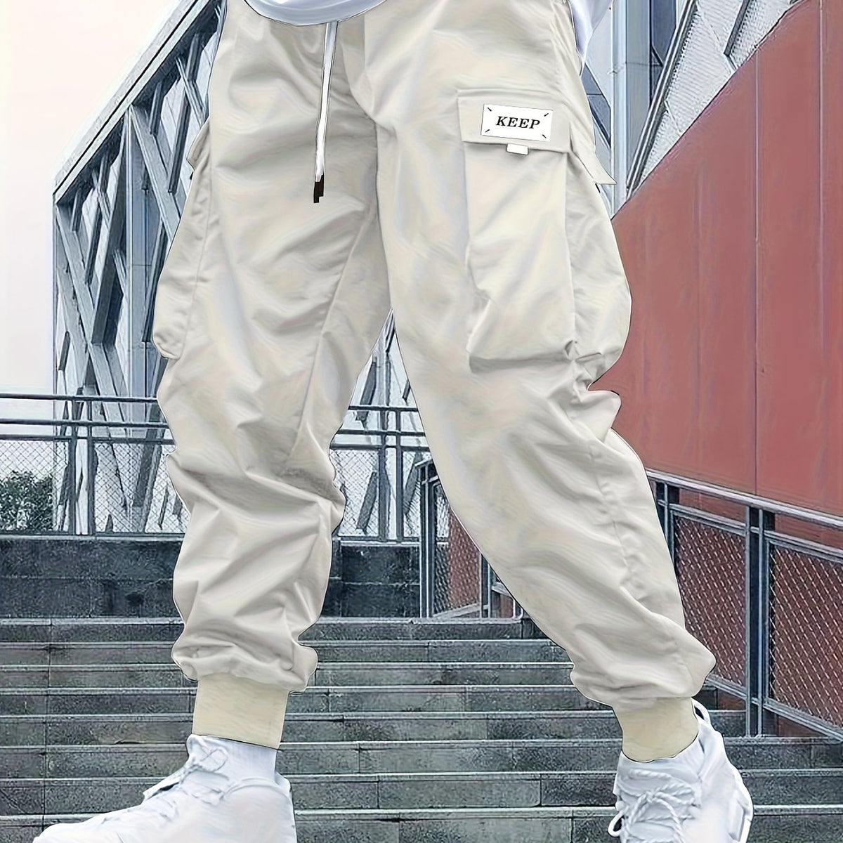Men’s Cargo Jogger Pants Casual Streetwear Trousers Everyday Wear