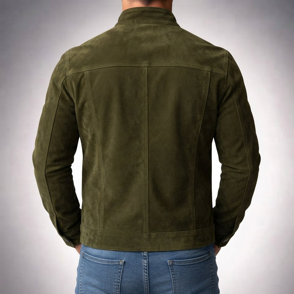 Men’s Casual Field Jacket Button Up Utility Outerwear