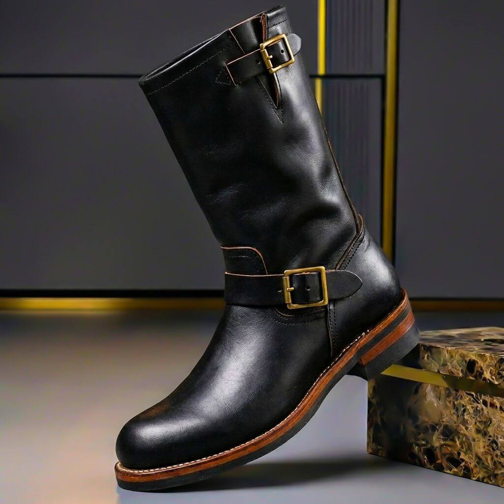 Men’s Western Boots Casual Mid Calf Boots Everyday Footwear