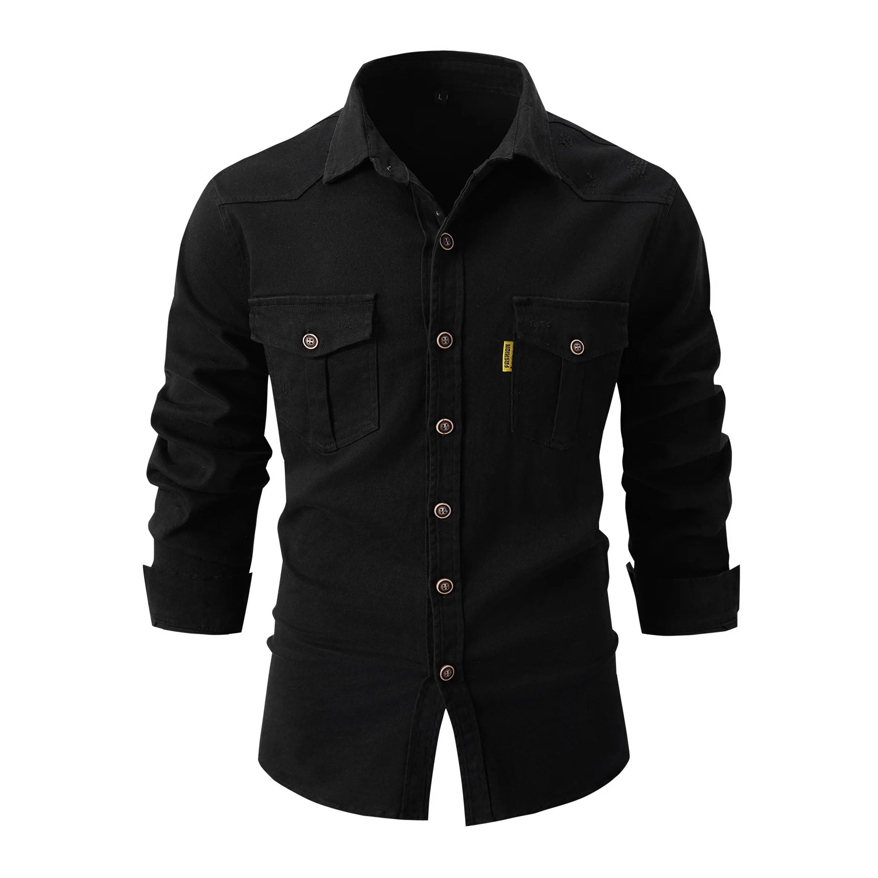 Premier Washed Cotton Shirt – Men’s Soft Casual Button-Up
