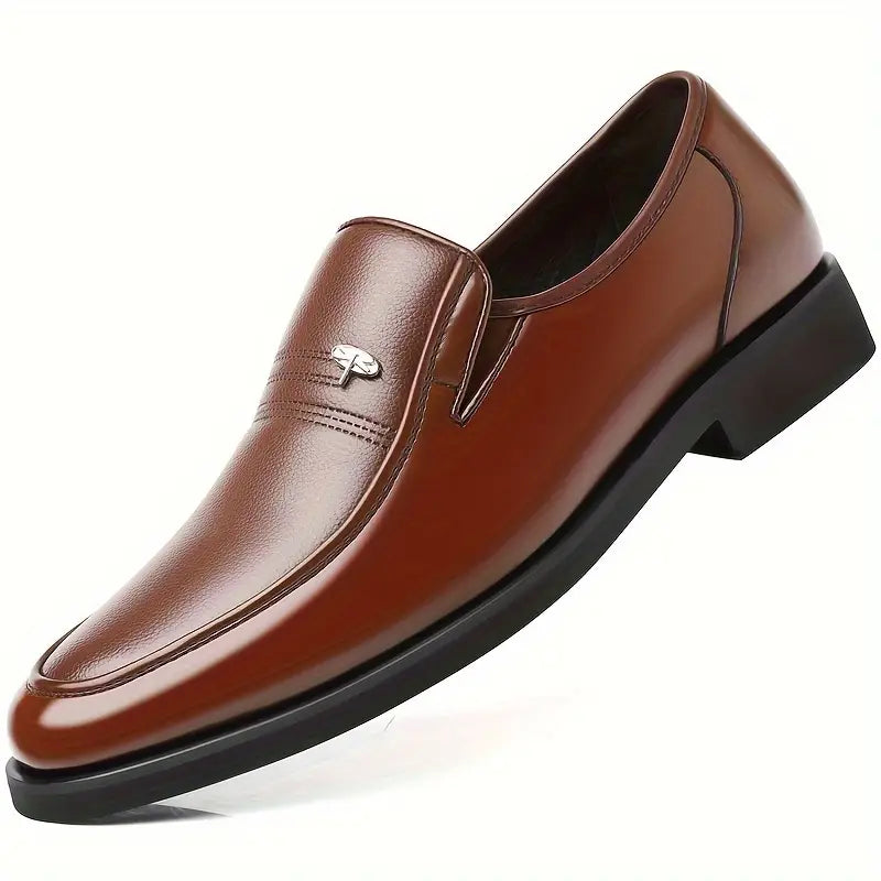 Men’s Leather Loafers – Lightweight Breathable Slip-On Shoes - Solorfit