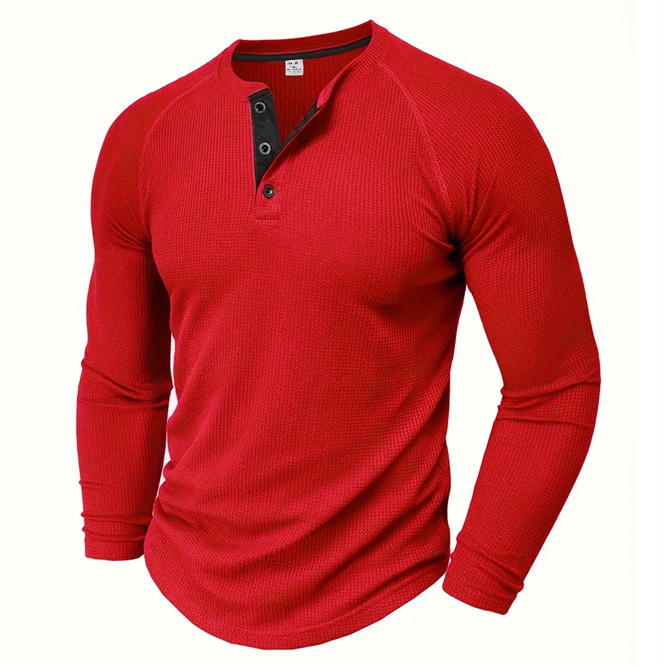 Men’s V Neck Shirt Long Sleeve Casual Everyday Wear Top