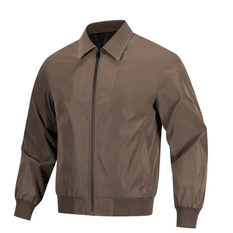 Men’s Bomber Jacket Zip Up Casual Stand Collar Everyday Outerwear