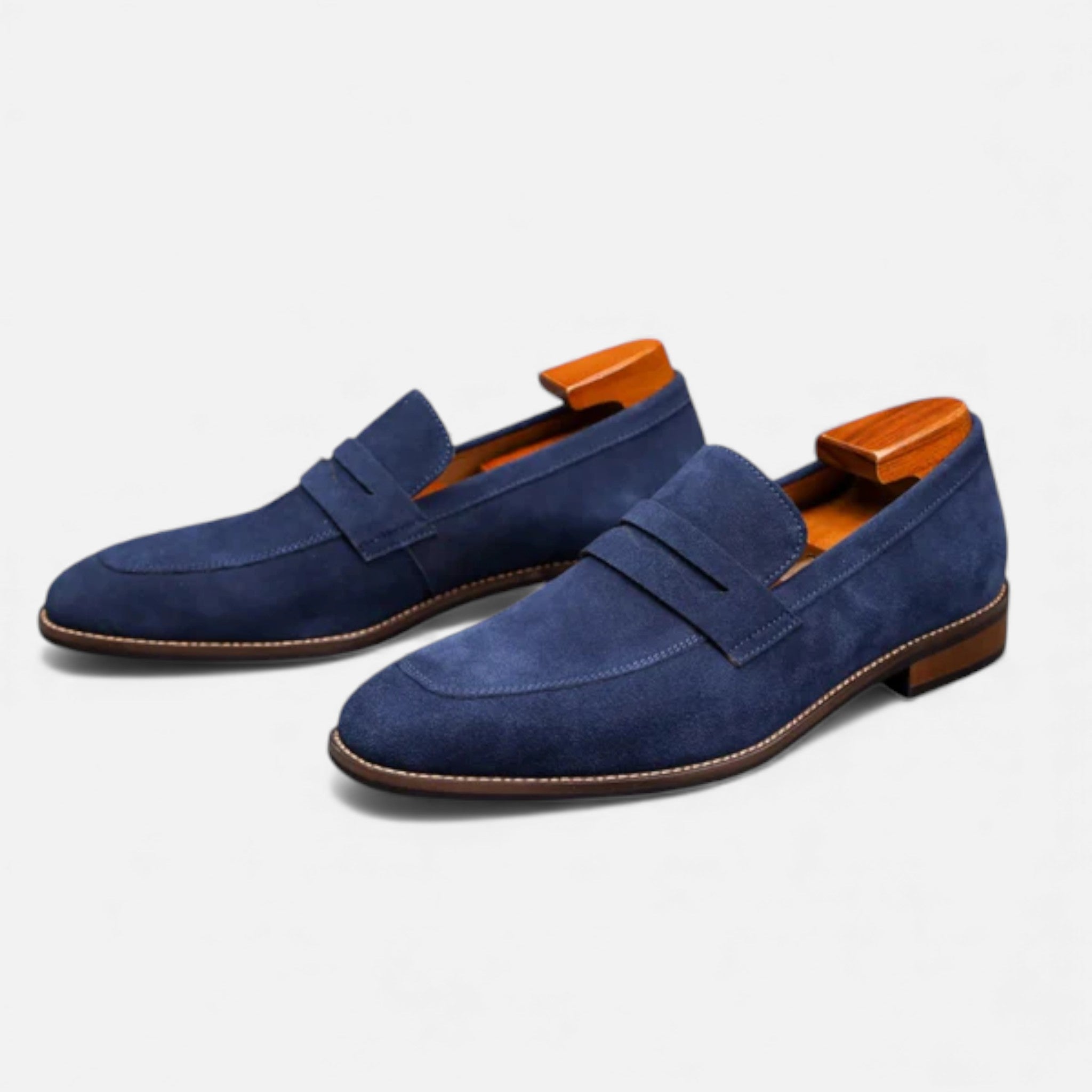 Milvaly | Mens Penny Loafers Leather