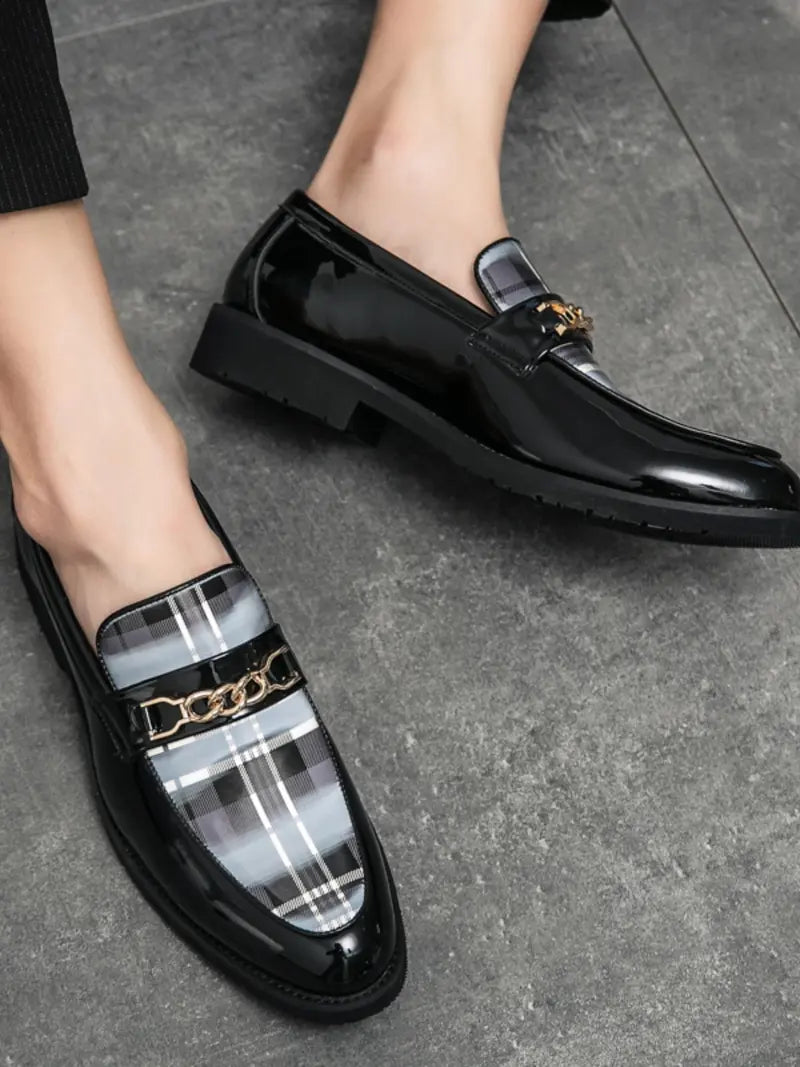Men’s Slip On Loafers Casual Dress Shoes Comfortable Work Footwear