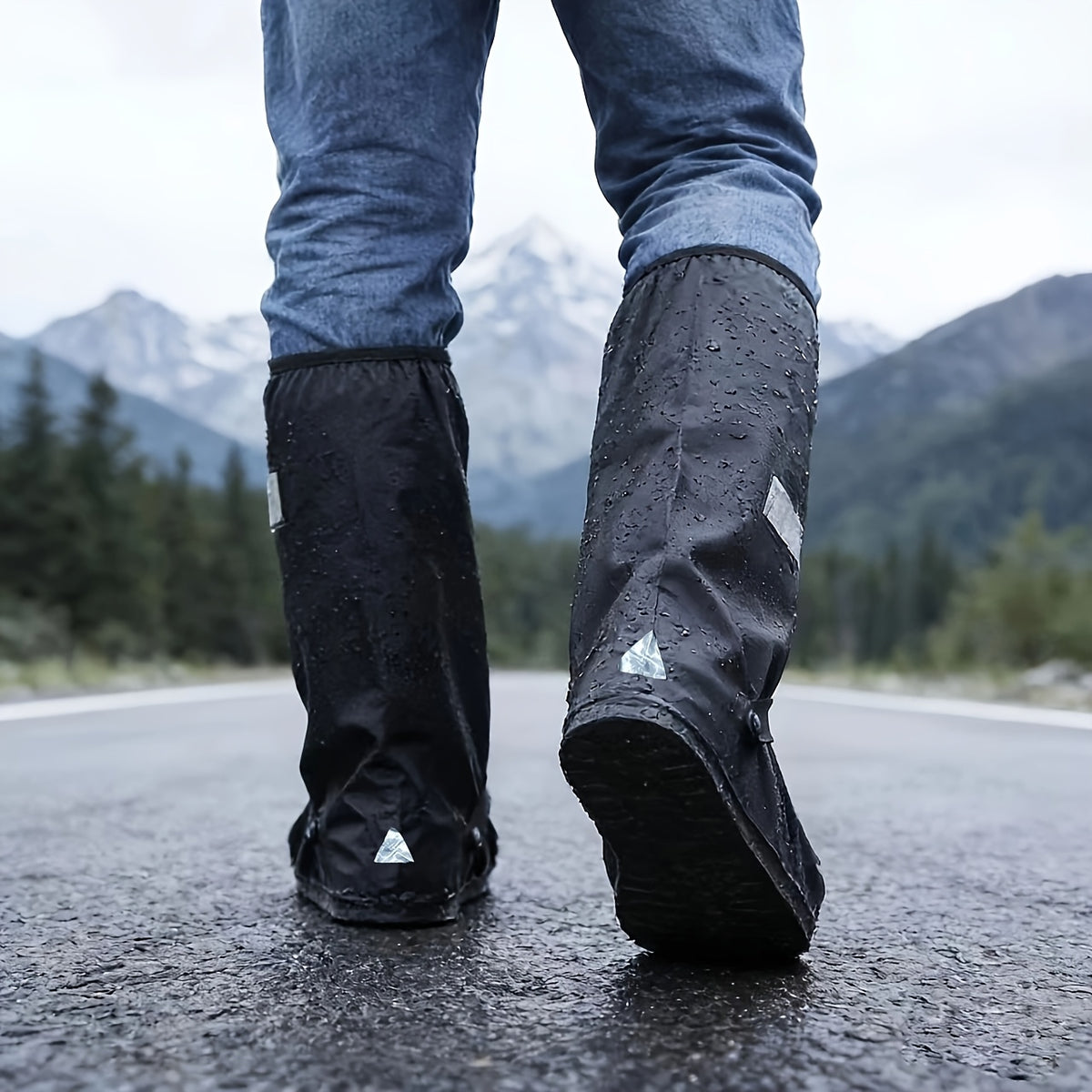 Unisex Waterproof Shoe Covers Outdoor Rain Protection Footwear