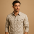 Cotton Cargo Shirt Blouse with Pockets for Men | Dorian - Solorfit