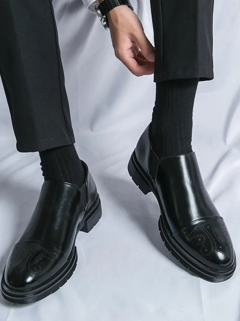 Men’s Slip On Dress Shoes Casual Formal Office Work Footwear