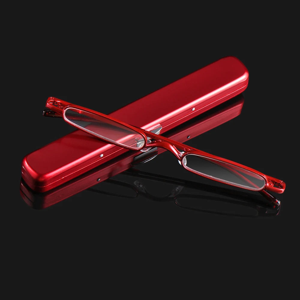 Elegant Ultra-Thin Reading Glasses with Metal Frame Portable Mini - Solorfit