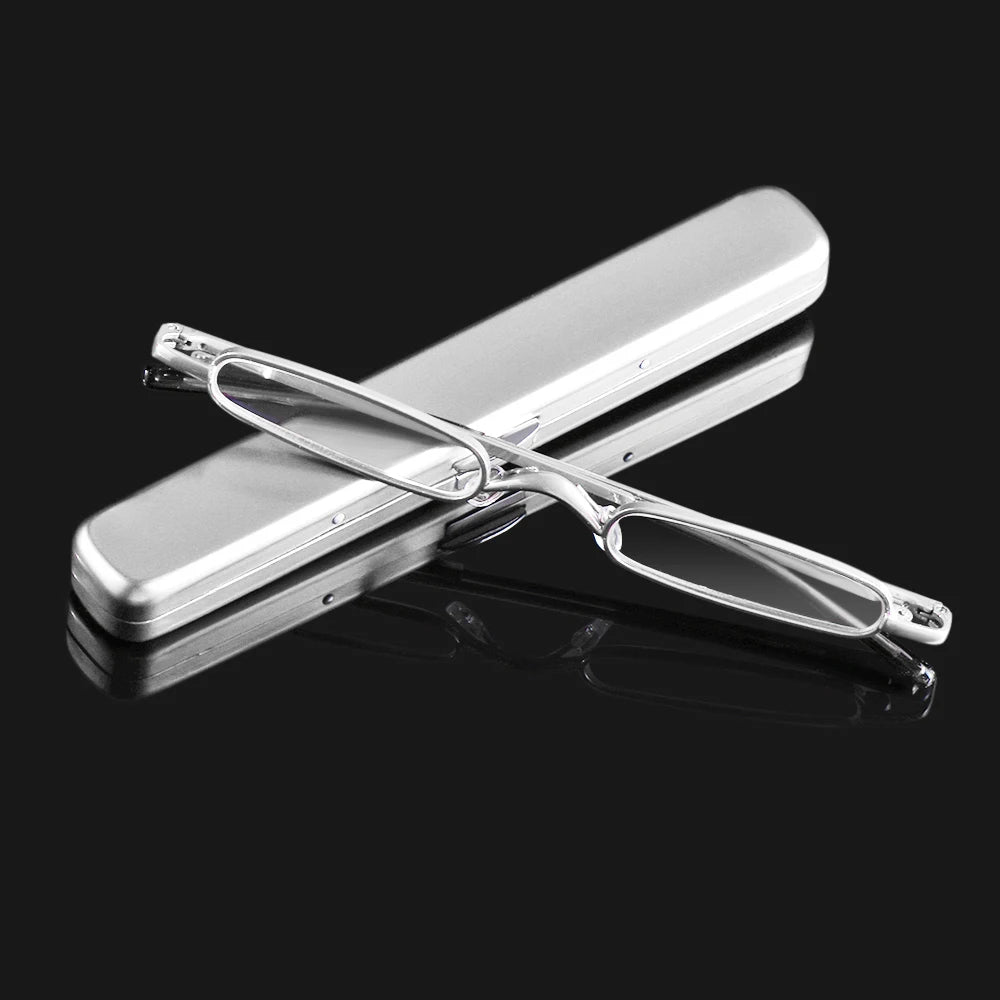 Elegant Ultra-Thin Reading Glasses with Metal Frame Portable Mini - Solorfit